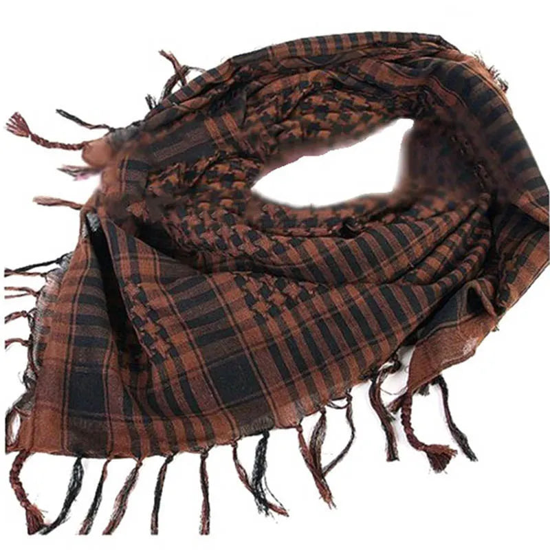 Summer Cycling man Tactical Arab Scarf Unisex Fashion Lightweight Hijab Scarf Spring Army Plaid Head Scarf Keep Warm 2023 New-WAYBIKER