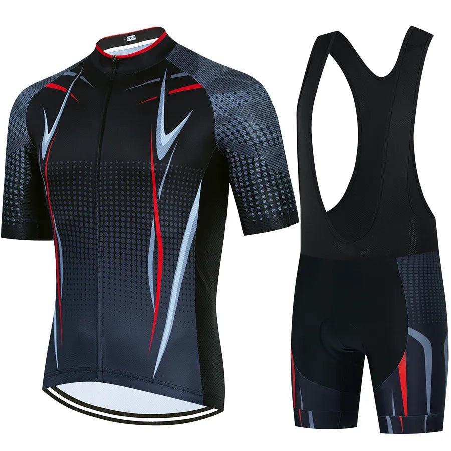 2023 Road Bike Jersey Set Men's Cycling Clothing Summer MTB Team Clothes Short Sleeve Uniform Triathlon Skinsuit Ropa De Hombre