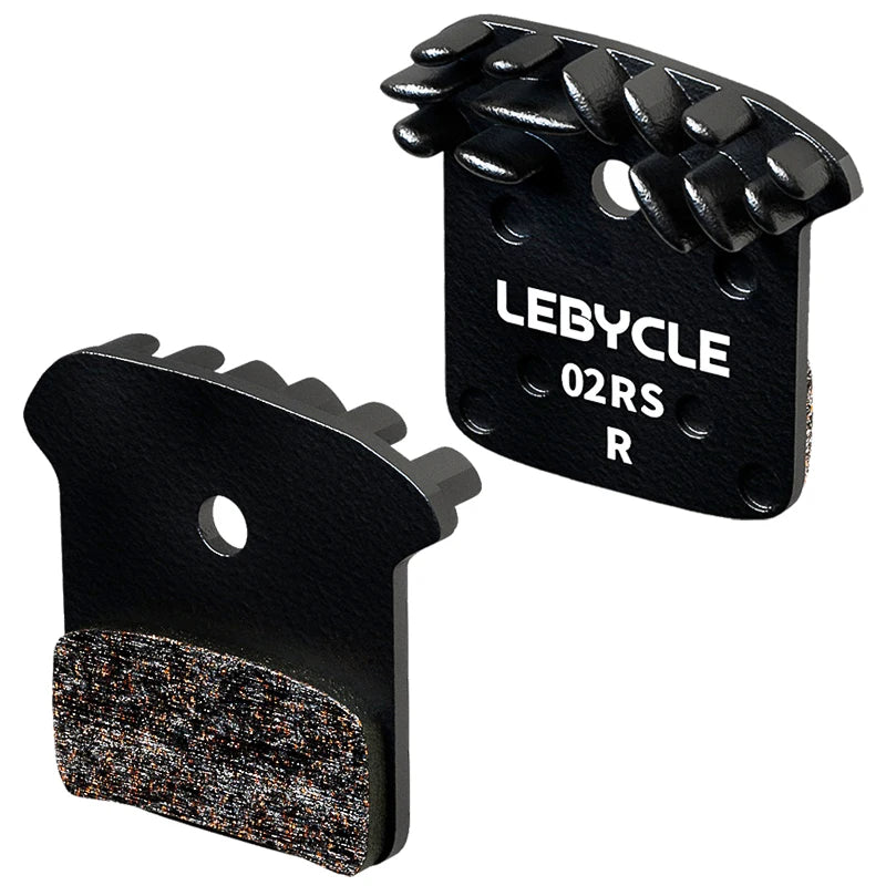 Lebycle MTB fin-shaped High-end brake pads Full Metallic Resin Ice Cooling Tech Brake Pads For SAINT M810 M820 BR-RS405 BR-M9000