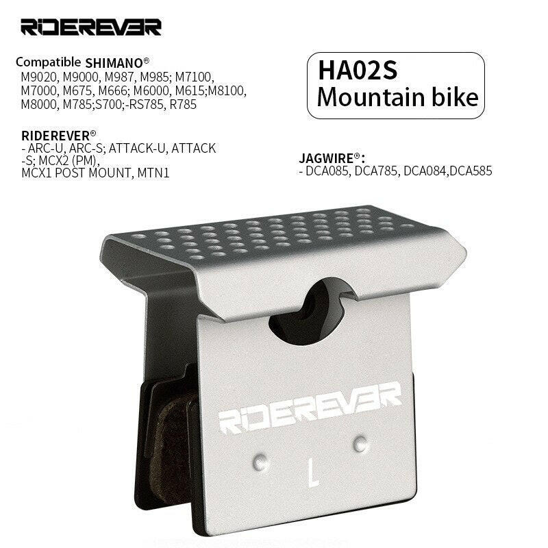RIDEREVER MTB Bicycle Brake Pads Metal Road Bike Dustproof Heat Dissipation Cooling Brake Pad for SHIMANO XTR DEORE XT ULTEGRA-WAYBIKER