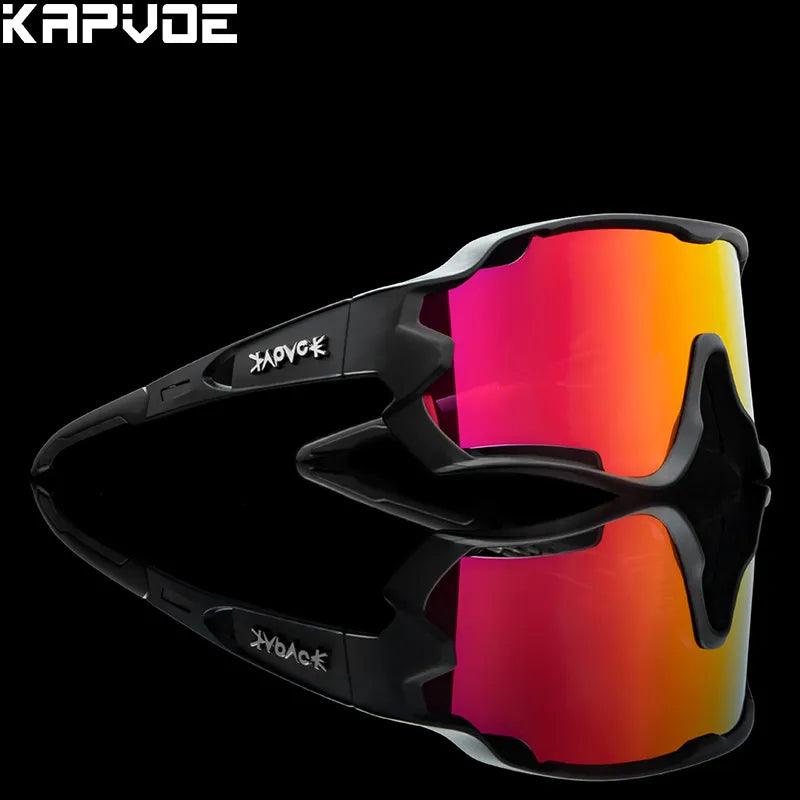 Kapvoe Polarized Cycling Sunglasses Men Outdoor Sports Bicycle Women Bike Cycling Glasses TR90 Bike Goggles Eyewears-WAYBIKER