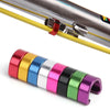 10Pcs MTB Bike Brake Cable/Derailleur Line Case Aluminum Alloy C-Shape Buckle Clasps Bicycle C Clips Outdoor Cycling Parts-WAYBIKER