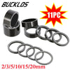 11pc set Carbon Fiber Bicycle Washer 3/5/10/15/20mm Headset Stem washer Spacer 1-1/8