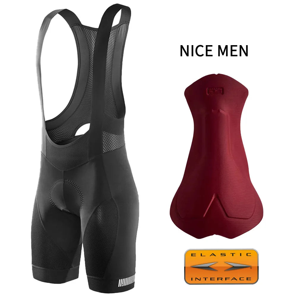 RION Cycling Bibs Shorts Mountain Bike Breathable Men's Padded Bike Tights Triathlon Man Pro Licra Bicycle Shorts MTB Clothes-WAYBIKER