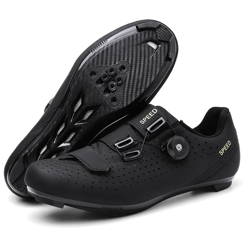 2023 Bassploa Men Road Cycling Shoes Professional Bike SPD Pedals Racing Biking Footwear Breathable Outdoor