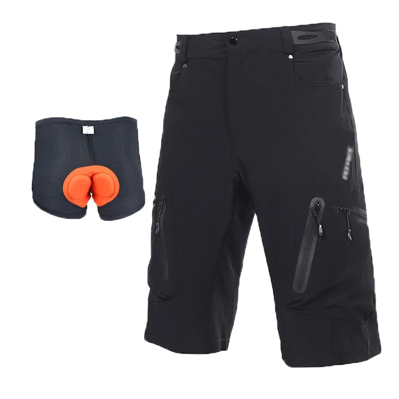 Cycling Shorts Men Summer Mountain Bike Downhill Shorts Loose Outdoor Sports Riding Road MTB Bicycle Short Trousers-WAYBIKER