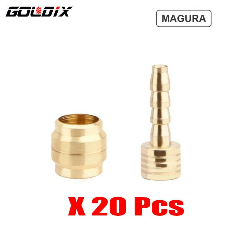 GOLDIX 20/60Pcs Bicycle Hydraulic Disc Brake Oil Pin Needle Olive Connect Insert for BH90 BH59 SRAM MAGURA Brake Oil Pipe Joint-WAYBIKER