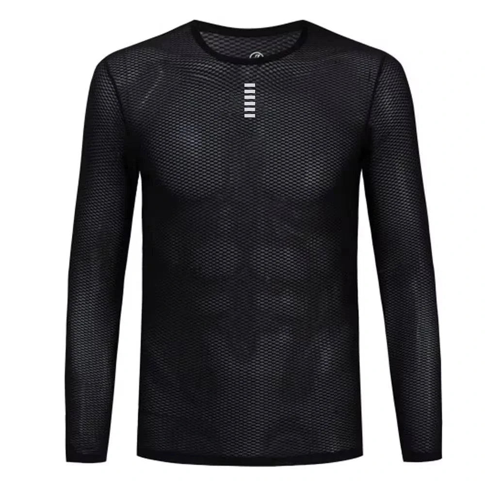 YKYWBIKE Cycling Base Layer Men Long Sleeve Bike Sports Shirt Bicycle Underwear Racing Bicycle Shirt  MTB Clothing Breathable-WAYBIKER