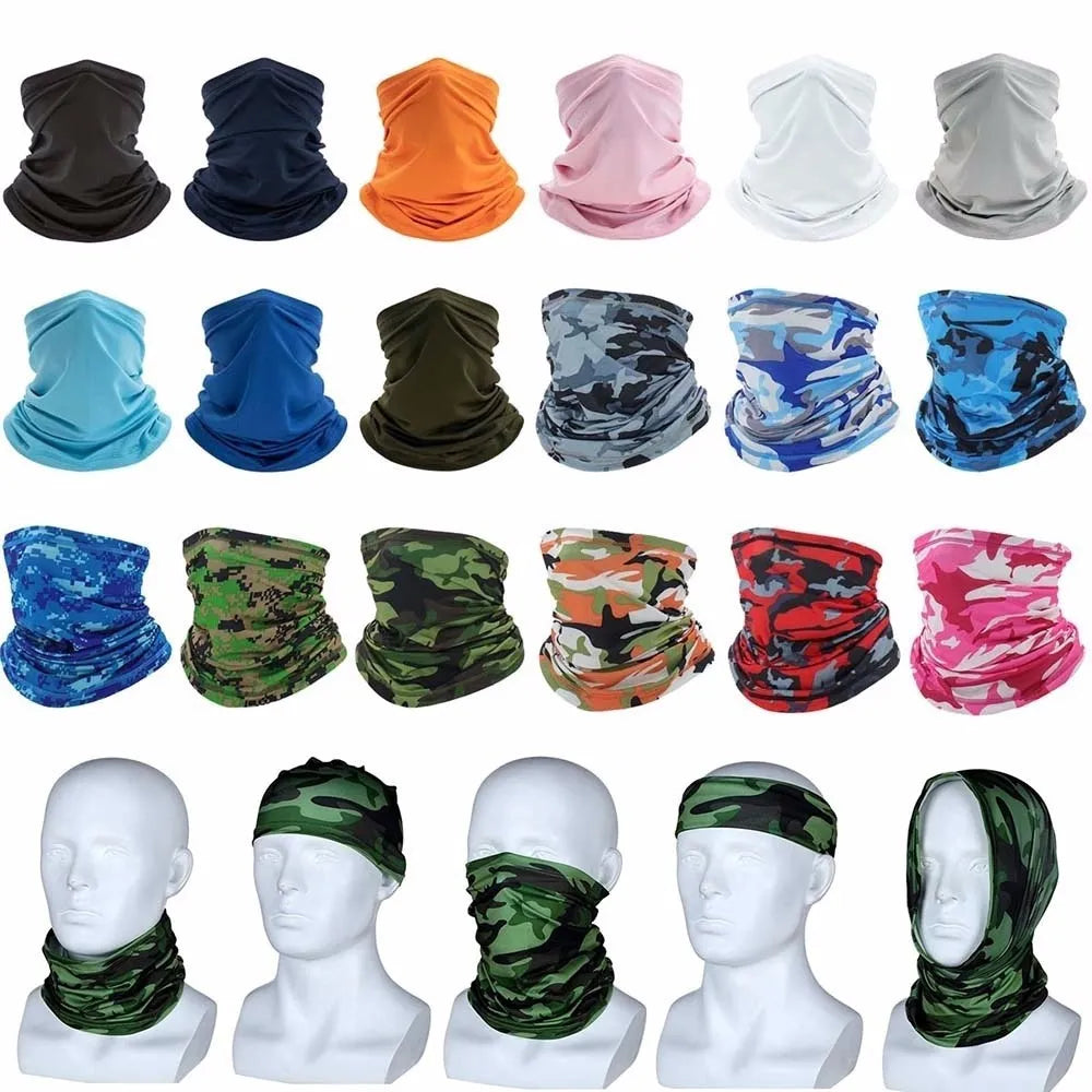 Multi-purpose Turban Riding Scarf Cycling Bandana Men Women Neck Cover Sunscreen Ice Silk Outdoor Fishing Hiking Headwear Mask-WAYBIKER
