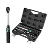1/4'' Drive 2-24N.m Precise Double Scale Torque Wrench Set MTB Bike Socket Spanner Bicycle Motorcycle Ratchet Repair Toolbox Kit-WAYBIKER