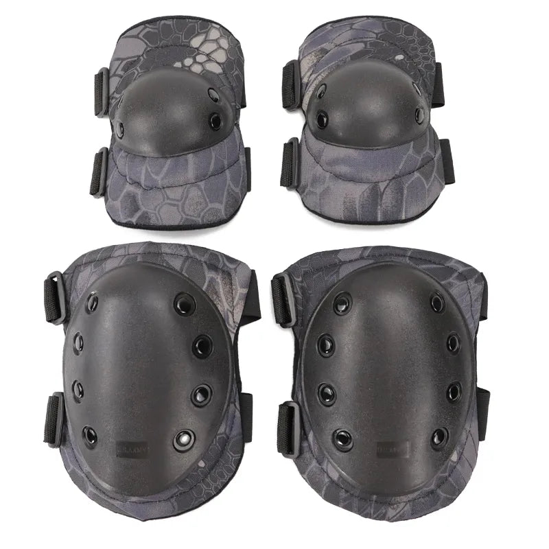 Adult Camo Tactical KneePad Elbow Pads CS Military Cycling Protector Army Airsoft Outdoor Sports Protective Kneepad Safety Gear-WAYBIKER