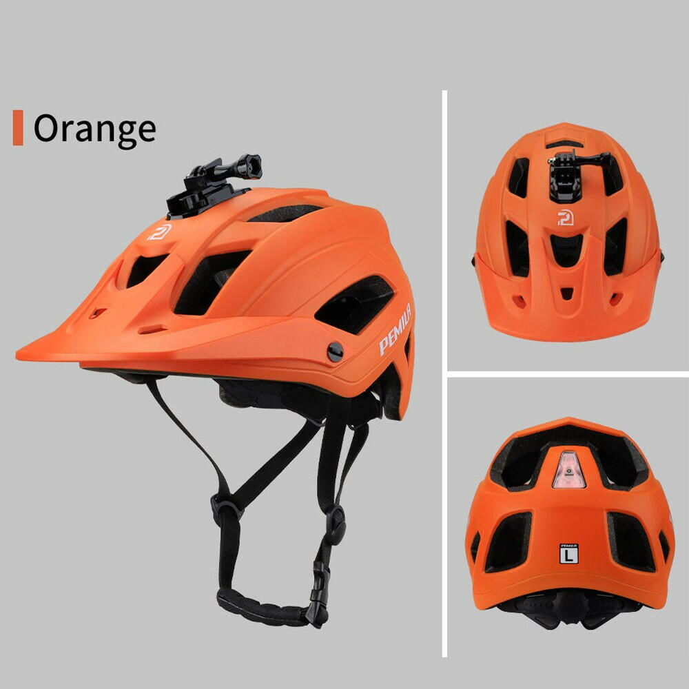 PEMILA Men MTB Bicycle Helmet Bike Safely Cap Ultra-lightweight Mountain Road Cycling Sports Riding Helmets With LED Tail light-WAYBIKER