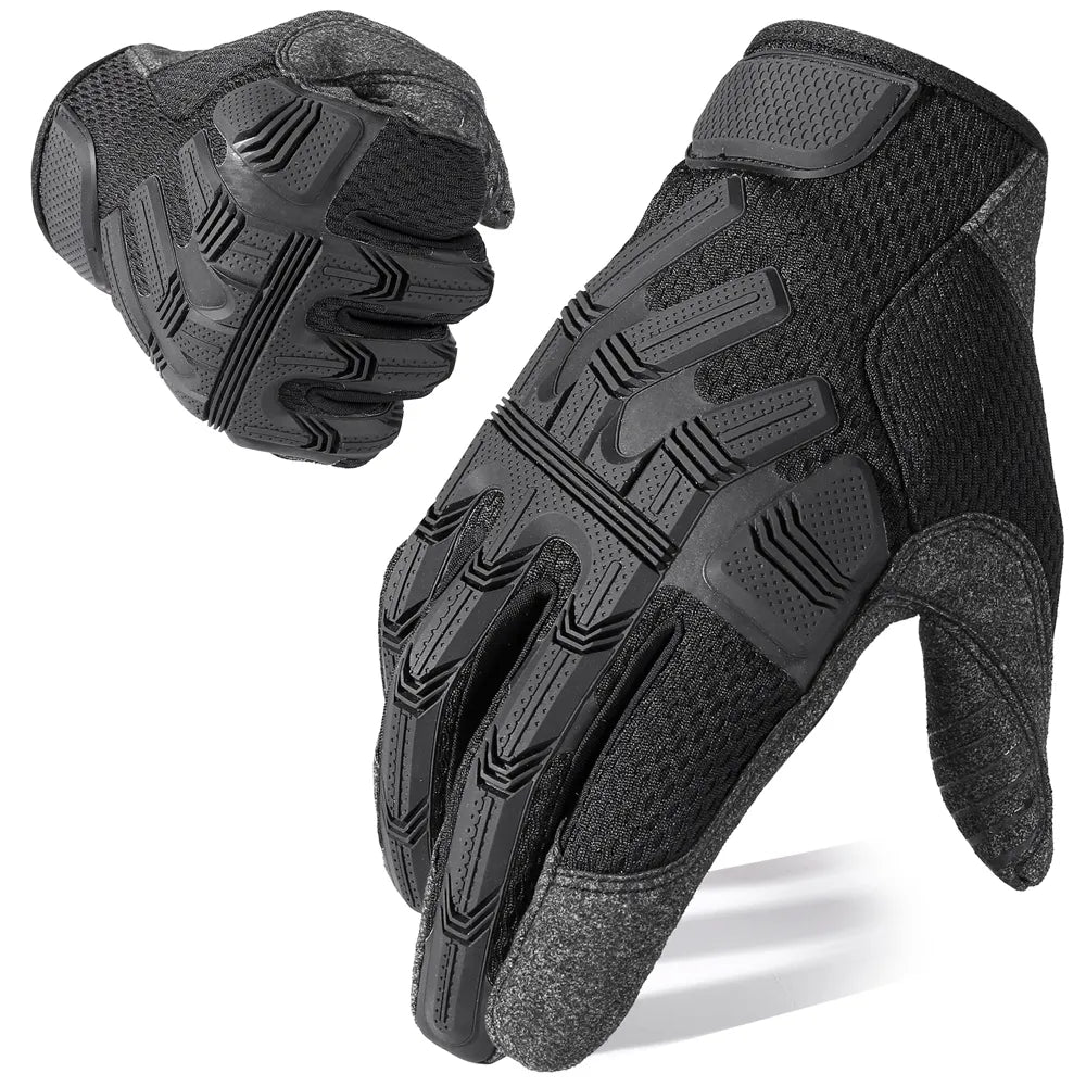 Touch Screen Tactical Cycling Gloves Outdoor Army Military Combat Airsoft Paintball Hunting Shooting Bicycle Anti-Slip Men Women-WAYBIKER