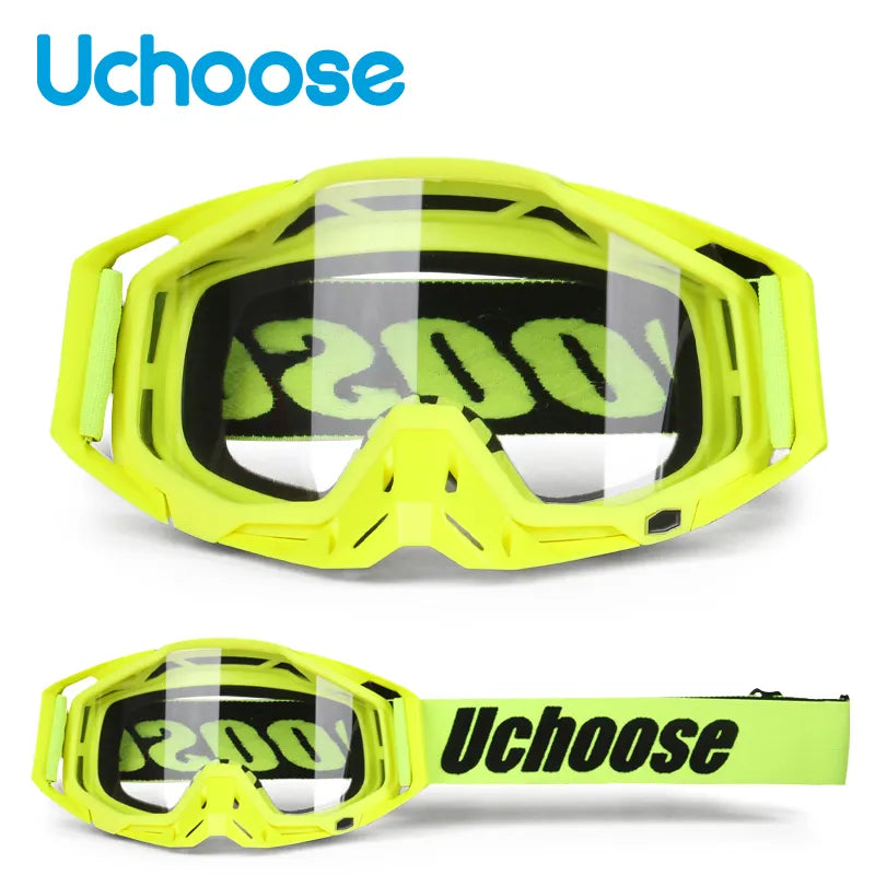 New Protective Glasses Motorcycle Outdoor Sports Windproof Dustproof Eye Glasses Ski Snowboard Goggles Motocross Riot Control 1-WAYBIKER