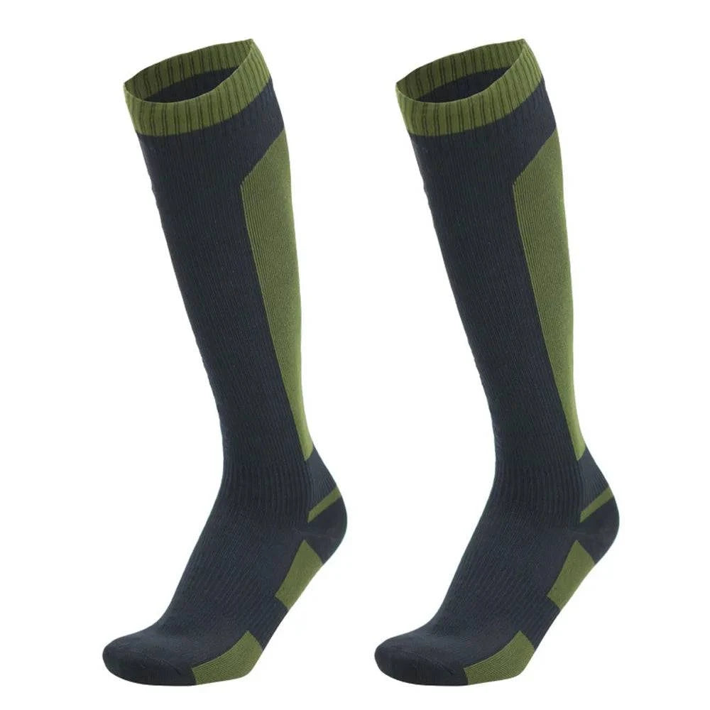 Long Tube Socks Waterproof Socks for Outdoor Activities Hiking Cycling Camping Keep Feet Warm and Dry-WAYBIKER