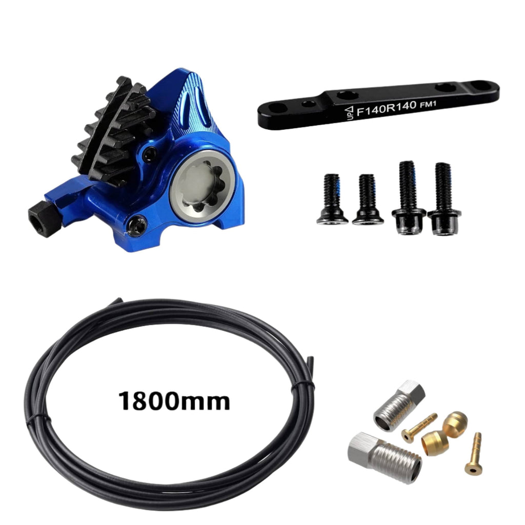 ZRACE XG Flat Mount Caliper, Road Hydraulic Brake, ICE-TECH Pads, BMX Raceing, Full CNC Lightweight-WAYBIKER