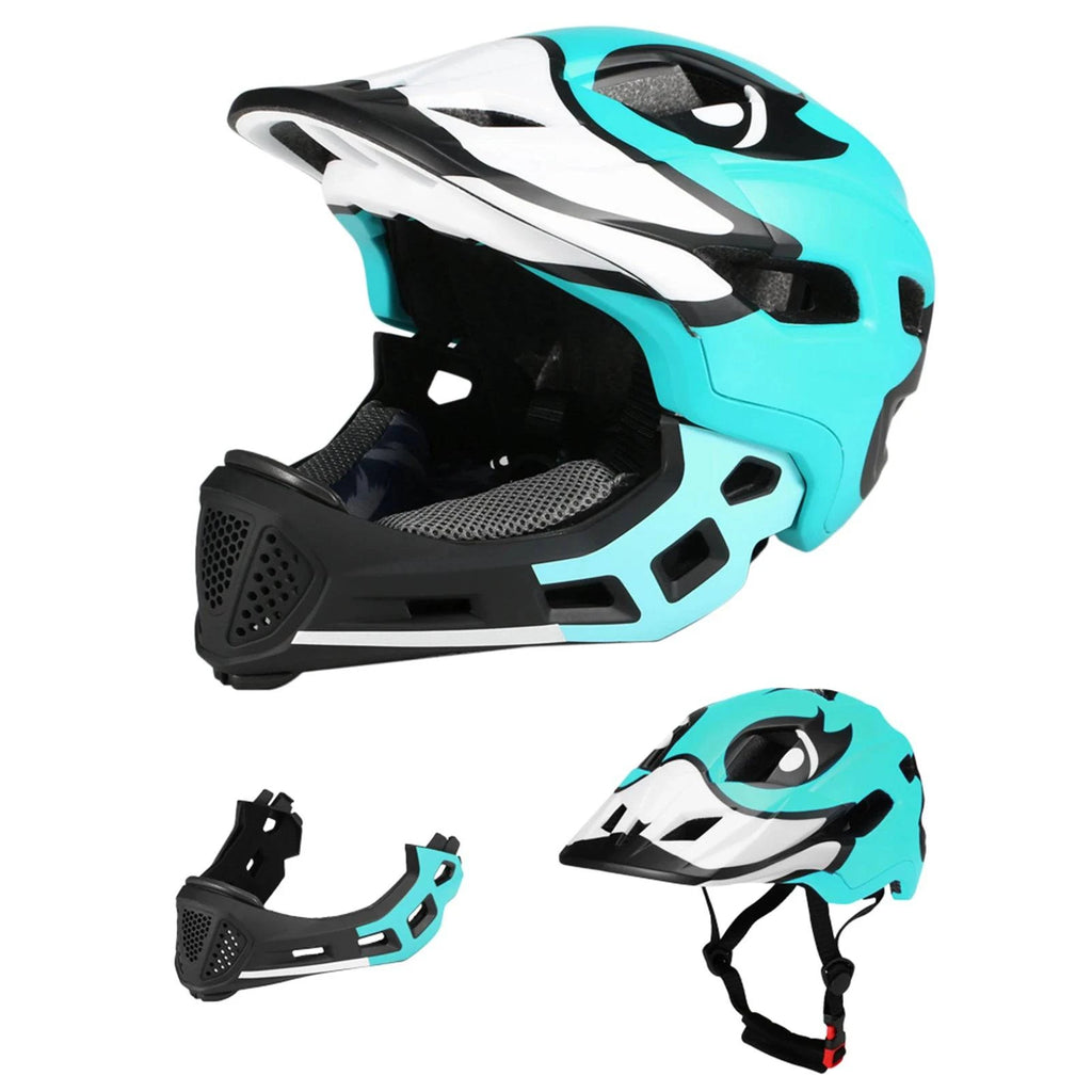 Kids Detachable Full Face Helmet Children Sports Safety Helmet for Cycling Skateboarding Roller Skating Cycling Equipment-WAYBIKER