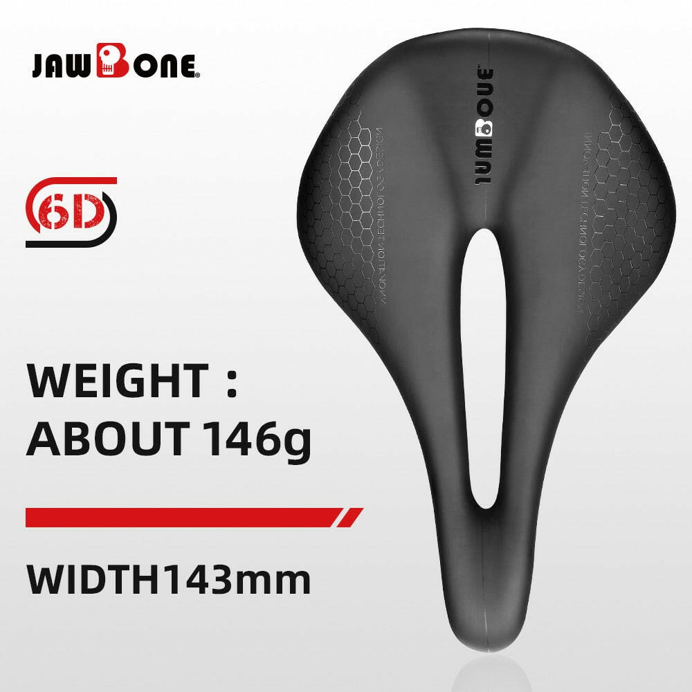 Jawbone Bike Saddle 5D 6D 7D Ultralight Full Carbon 143mm 150mm 155mm Leather MTB Bicycle Road Seat Cushion Cycling Accessories-WAYBIKER