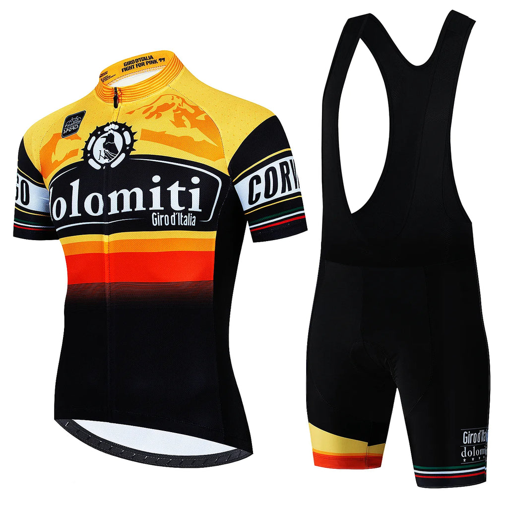 Tour De Giro D'ITALIA Cycling jersey Sets Mens Cycling Clothing Summer Short Sleeve Quick-dry MTB bike suit Ropa Ciclismo estivo-WAYBIKER