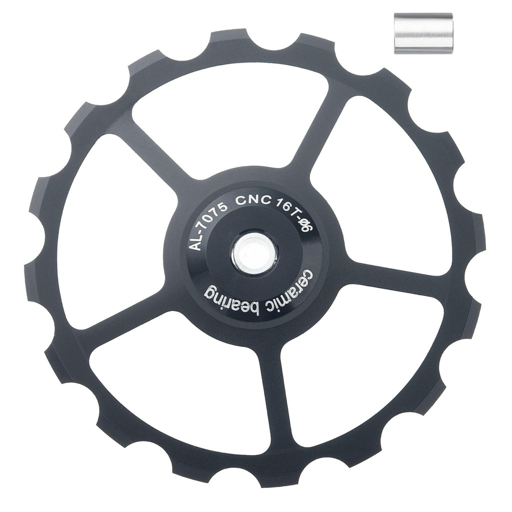SENSAH MTB Bicycle Rear Derailleur Jockey Wheel Ceramic Bearing Pulley AL7075 CNC Road Bike Guide Roller Idler 11/12/13/14/15T-WAYBIKER