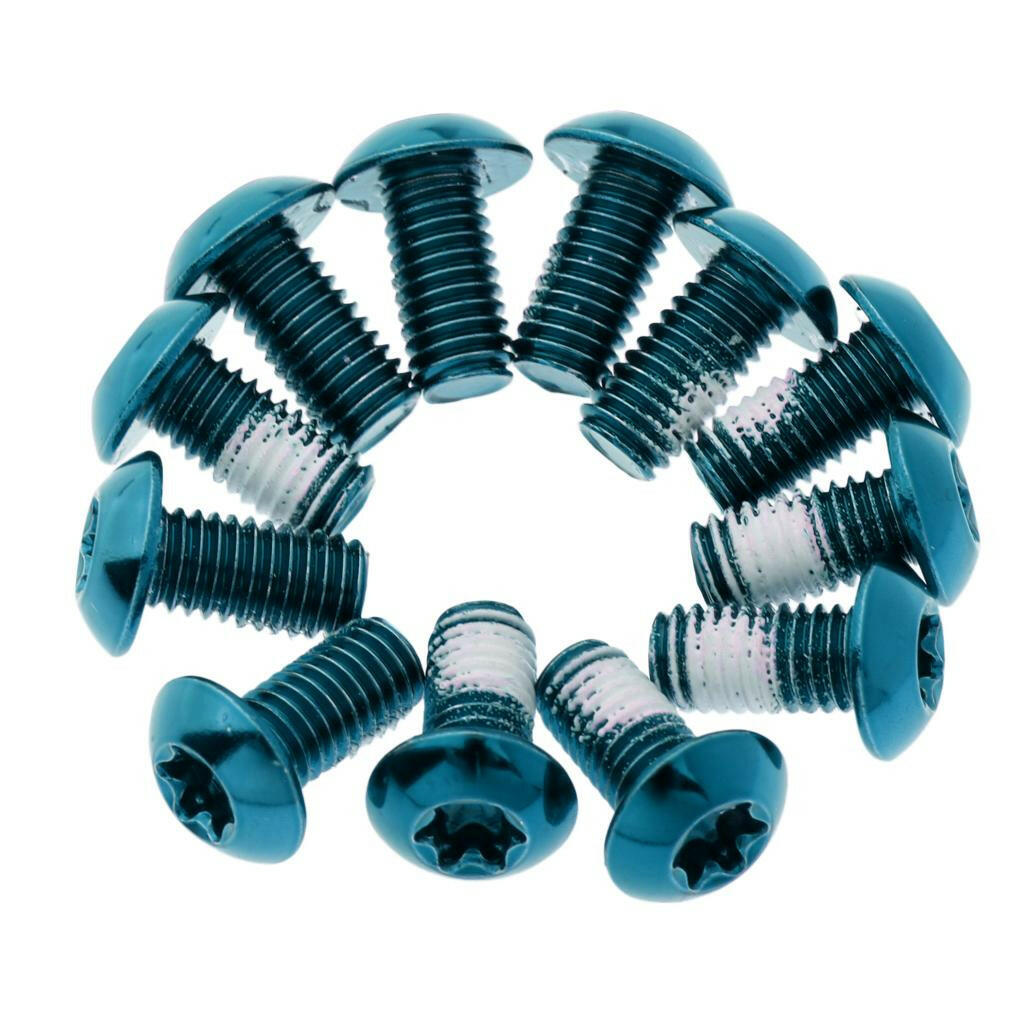 12 Pcs Steel Screw for Disc Brake for Mountain Bike BMX  Ultralight M5 X 10mm-WAYBIKER