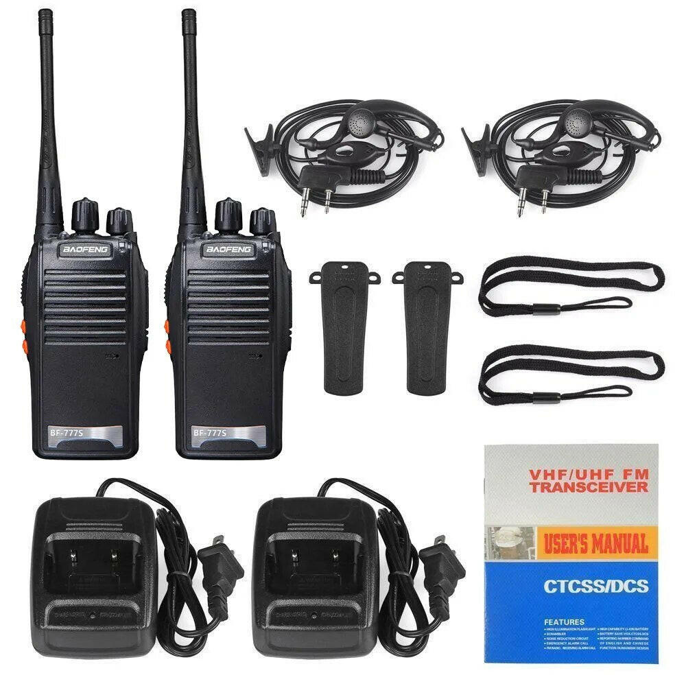 Baofeng BF-888S/BF-777S Walkie Talkie Two Way Radio HAM UHF 400 470MHz Professional Radio 16 Channel Transceiver for Hunting-WAYBIKER