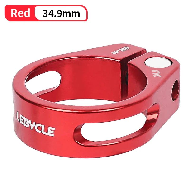 Lebycle Bike Lockout Seatpost Clamps Hollow Out Bike Quick Release Seat Post Clamps Ring Seatpost Latch Cycling Accessories-WAYBIKER