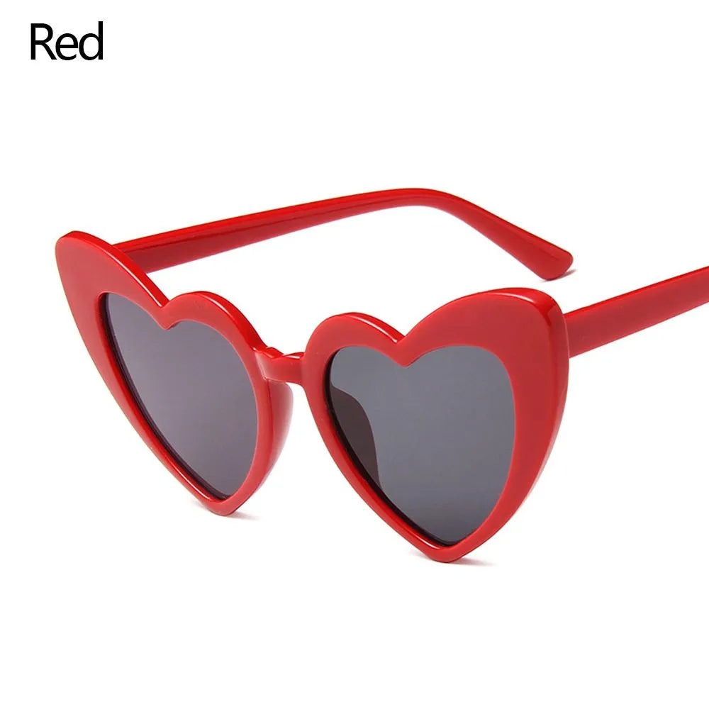 Love Heart Shaped Sunglasses Women Big Frame Fashion Cute Sexy Retro Cat Eye Vintage Sun Glasses UV400 Protection Unisex Eyewear-WAYBIKER