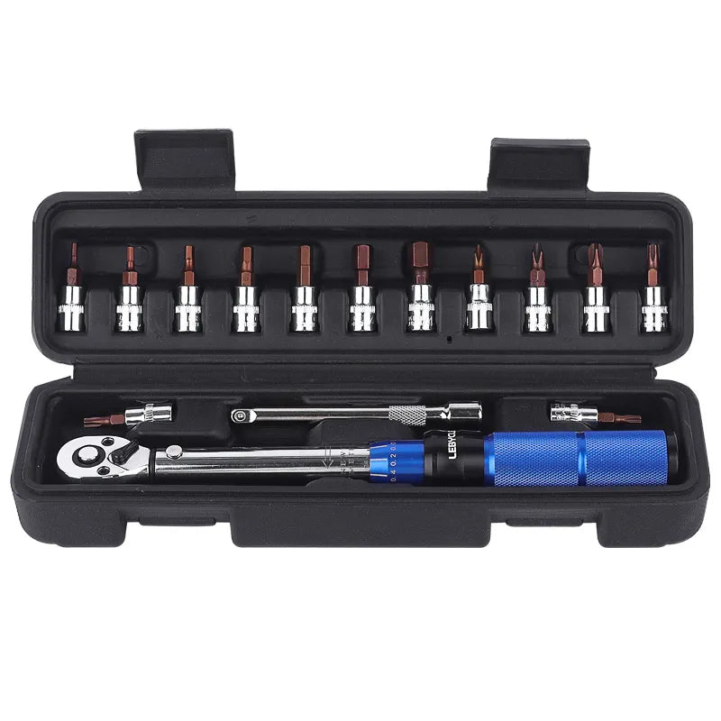 Lebycle Mtb Road bike accessories Wheel Torque Wrench 15pcs Adjustable 2-24N.m Digital Torque Wrench-WAYBIKER