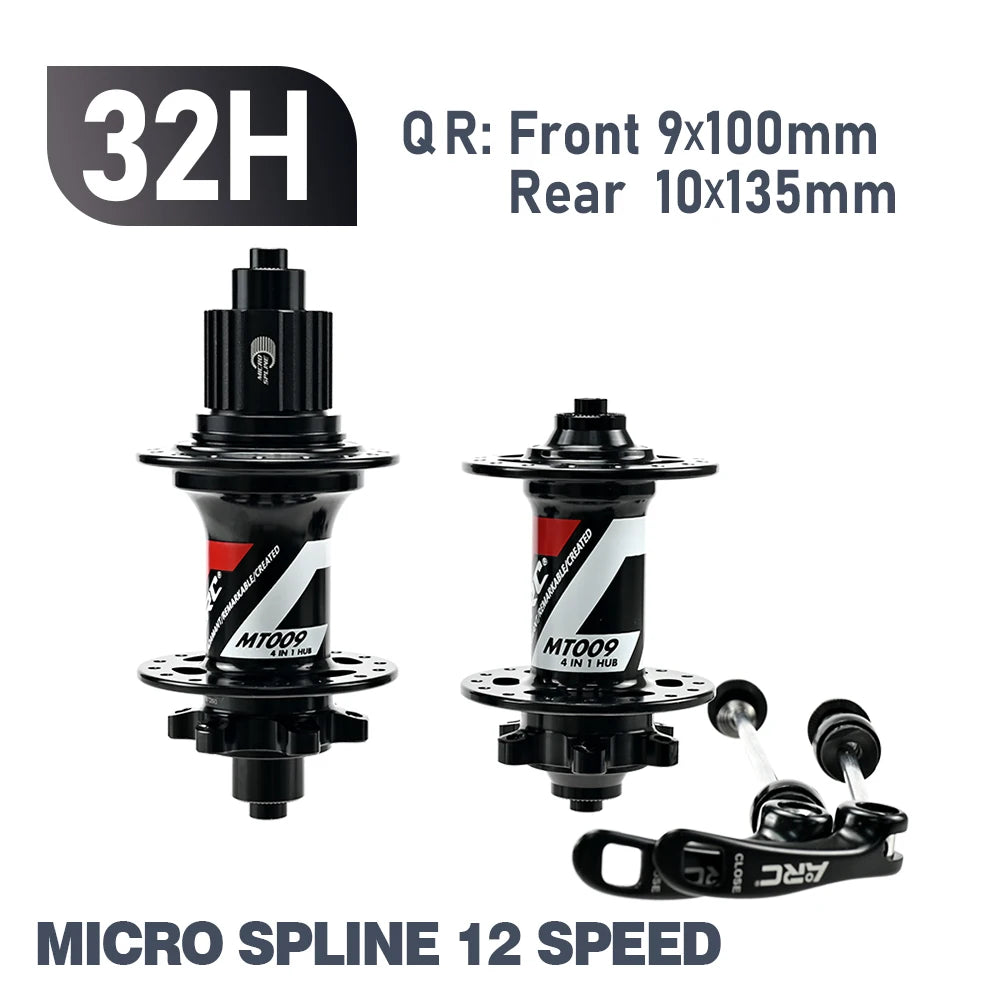 ARC 6 Pawls Hub MT009 MTB Hub Front 9x100 Rear 10x135mm 6 Bolt Disc Brake Bike Bicycle Hub HG Micro Spline Sram XD 8 9 10 11 12v
