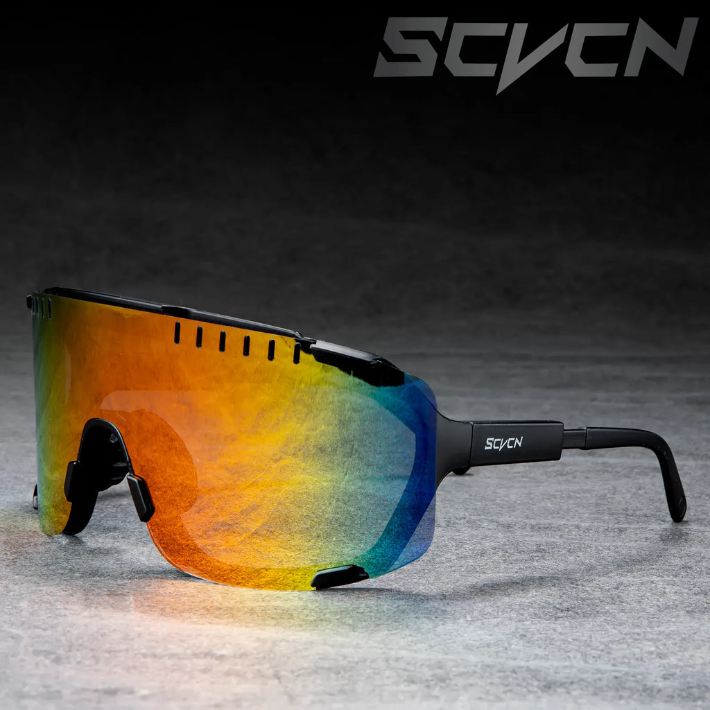 SCVCN Photochromic Sunglasses for Men Cycling Glasses Mountain Bike Road Bicycle Eyewear Pock Cycle Goggles UV400 MTB Biking-WAYBIKER