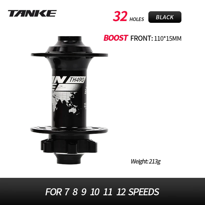 TANKE-Boost 12x148,15x110,Aluminum Bicycle Hub,32 Holes 120 Clicks 4Bearing MTB Mountain Bike Disc Brake Hub HG MS XD 8-12 Speed