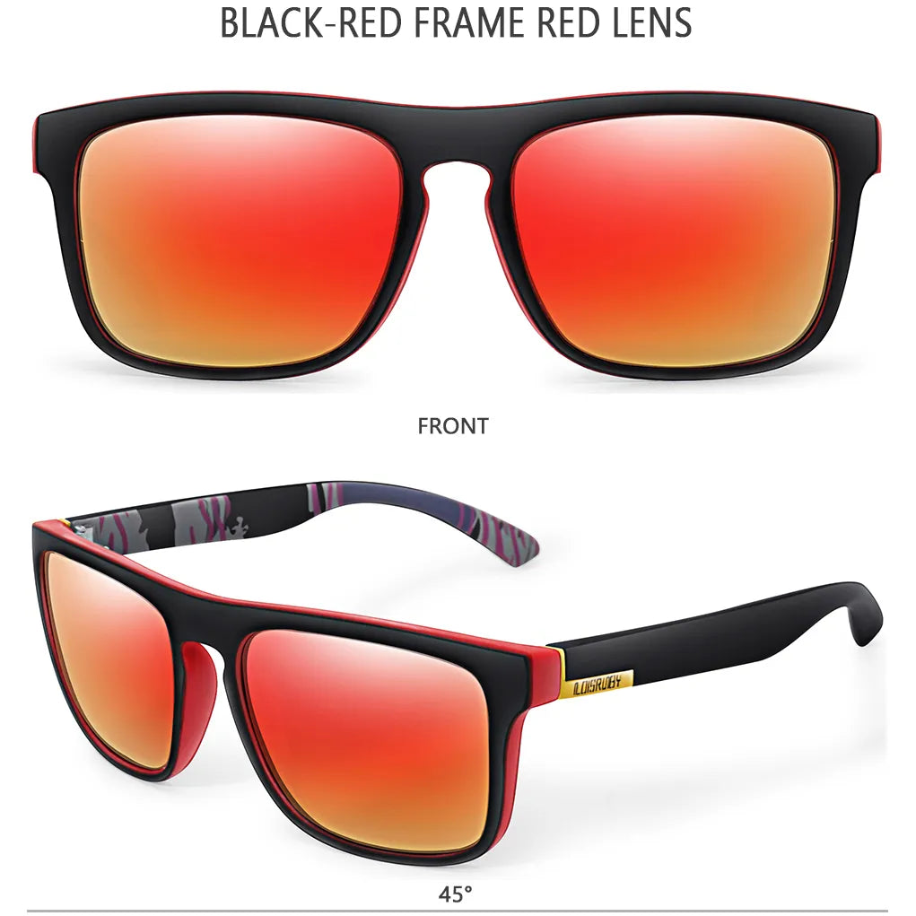 LOISRUBY Brand Square Cycling Sunglasses Men Polarized Fishing Sun Glasses UV400 Eyewear Women Shades oculos de sol masculino-WAYBIKER