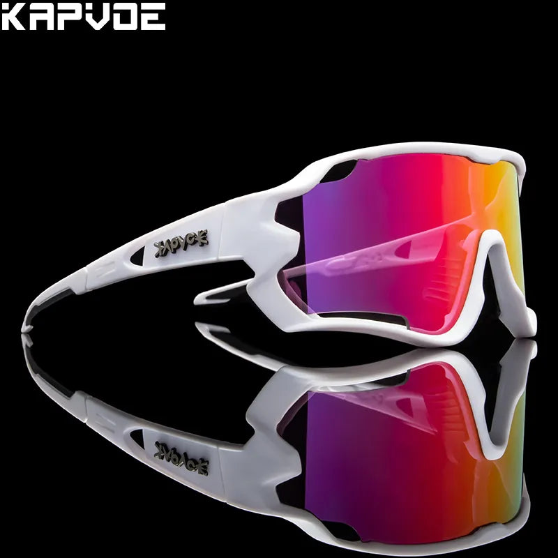 Kapvoe Polarized Cycling Sunglasses Men Outdoor Sports Bicycle Women Bike Cycling Glasses TR90 Bike Goggles Eyewears-WAYBIKER