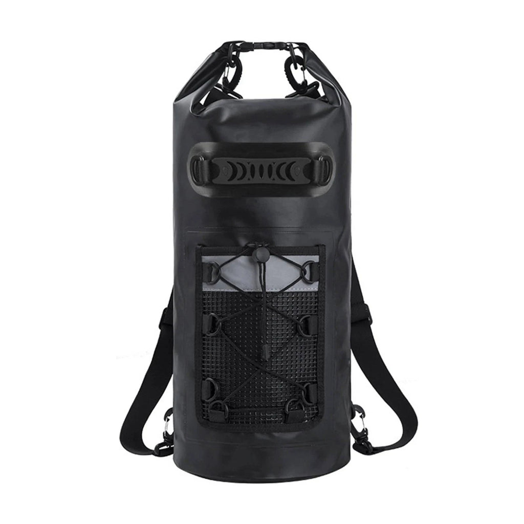 20L Floating Waterproof Dry Backpack PVC Drifting Bag with Adjustable Shoulder Straps for Swimming Rafting Outdoor Kayak Fishing-WAYBIKER