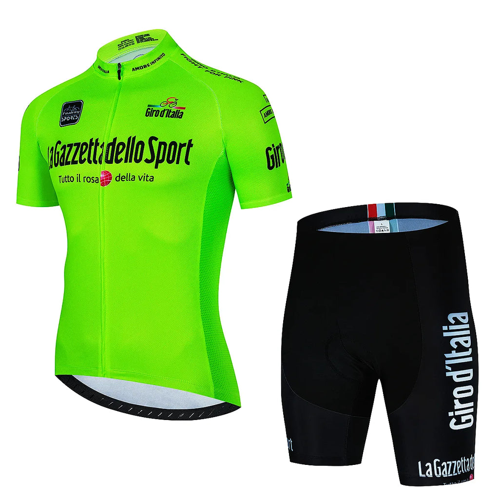 Tour De Giro D'ITALIA Cycling jersey Sets Mens Cycling Clothing Summer Short Sleeve Quick-dry MTB bike suit Ropa Ciclismo Estivo-WAYBIKER