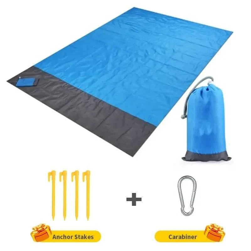 Beach Blanket Sandproof 200 X 210cm Waterproof Beach Mat Lightweight Picnic Blanket For Travel Hiking Sports-WAYBIKER