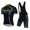 2023 Summer Cycling Sets Road Bike Shirt Breathable Sports Bicycle Clothing MTB Riding Uniform Men Short Sleeve Jersey