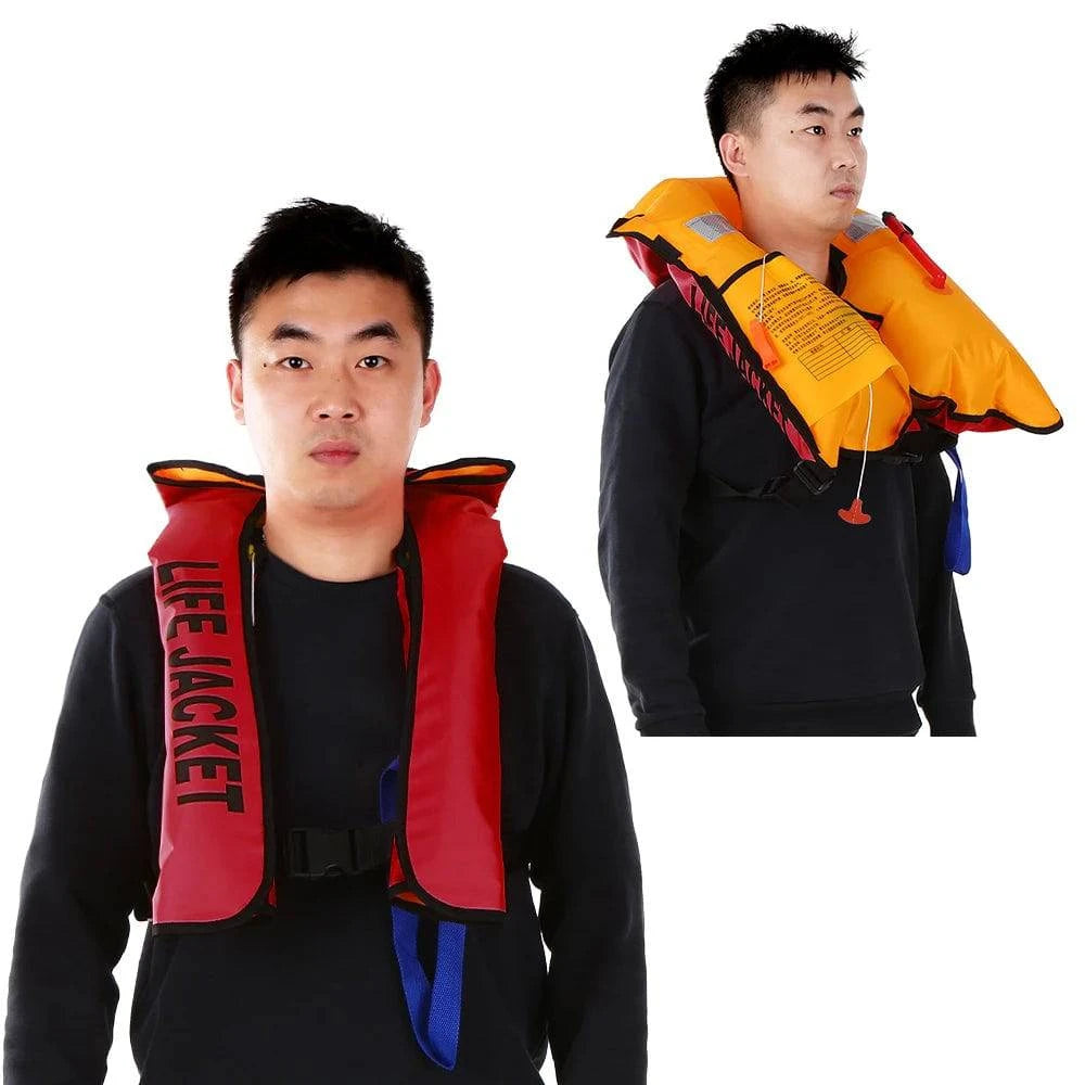 Auto Inflatable Adults Life Jacket Adult Life Vest Safety Float Suit for Water Sports Kayaking Fishing Surfing Survival Jacket-WAYBIKER
