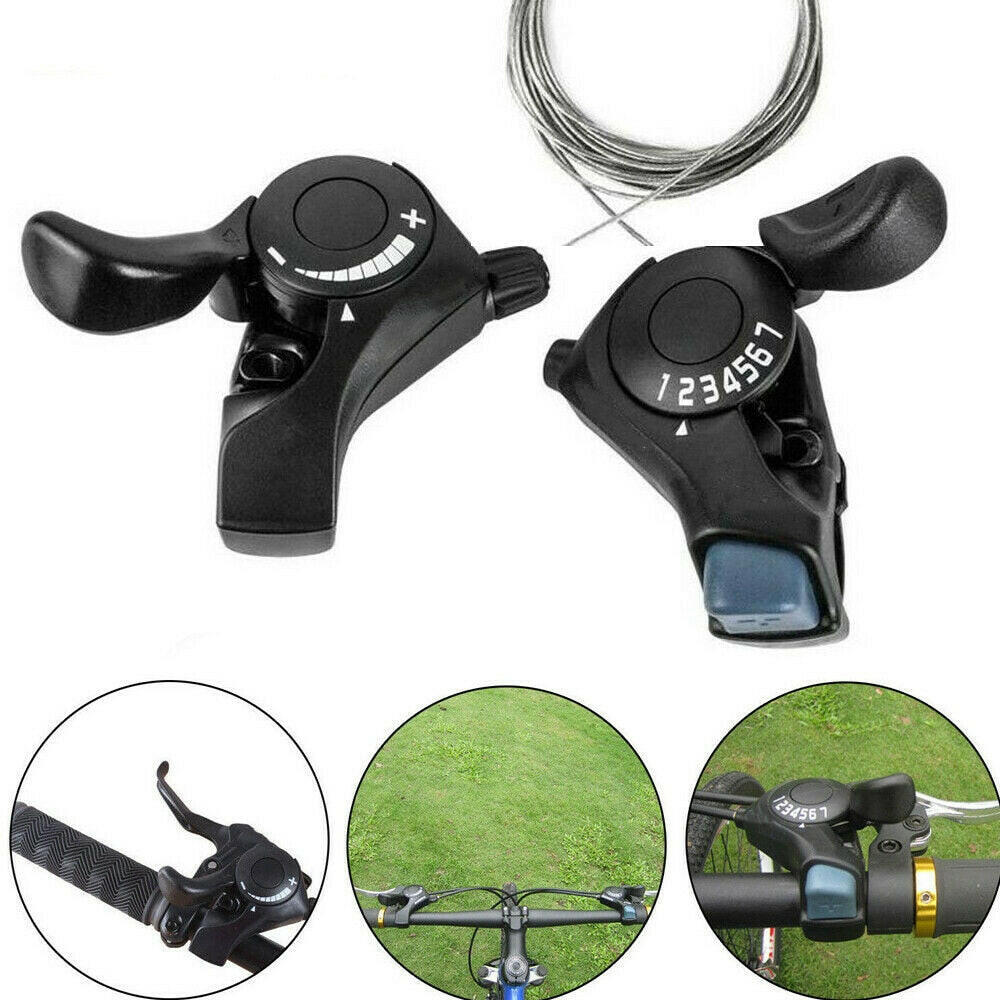 SL-TX30 3/6/7/18/21 Speed MTB Mountain Bike Thumb Gear Shift Lever Set-WAYBIKER