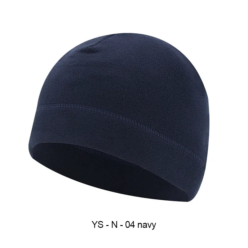 Unisex Warm Fleece Fabric Hats Fishing Cycling Hunting Military Men Caps Windproof Thermal Motorcycle Bicycle Helmet Inner Cap-WAYBIKER