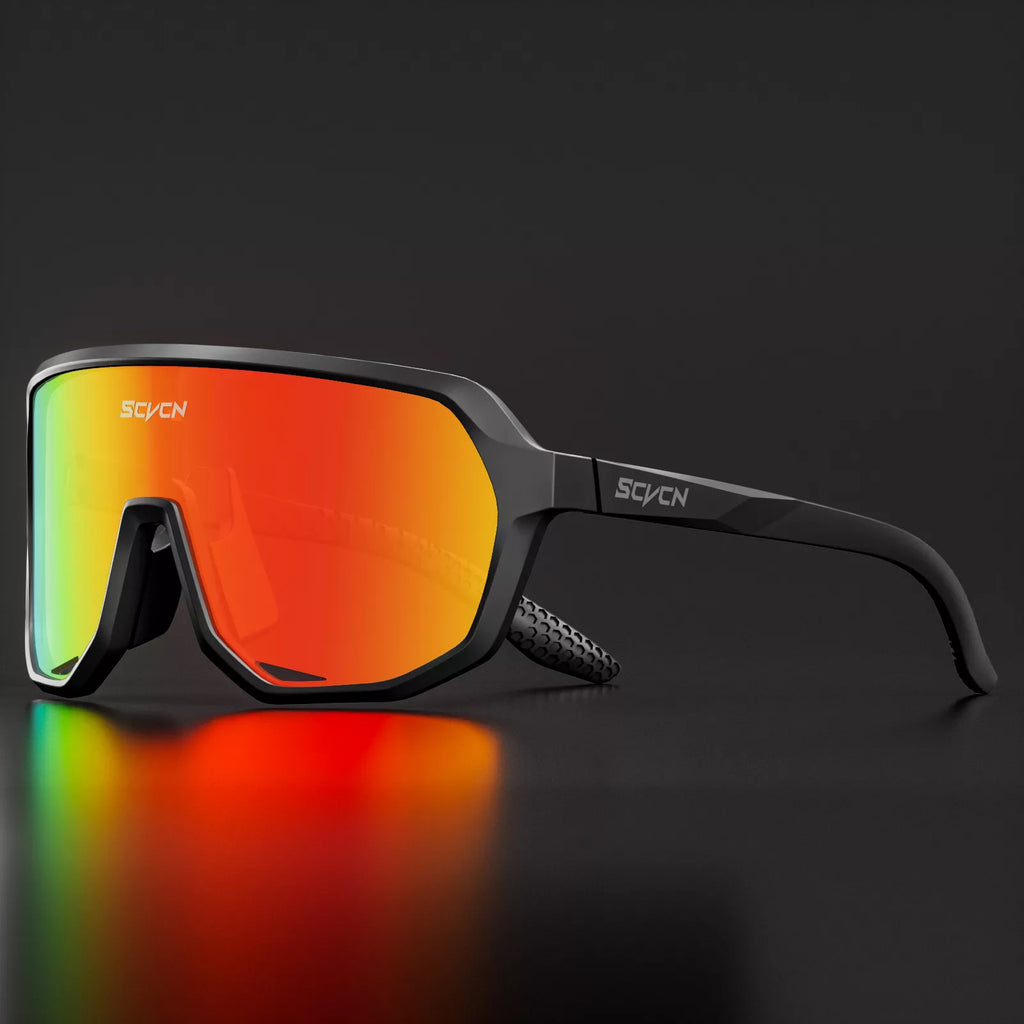 SCVCN Trend color lens sunglasses men's driving bicycle glasses women's leisure sports hiking glasses UV400 protective glasses-WAYBIKER