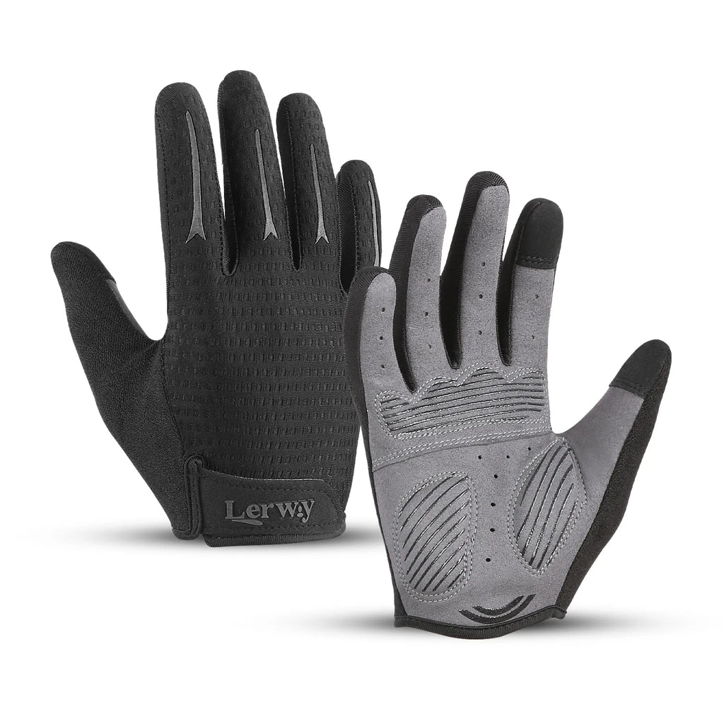 Men Women Breathable Bike Bicycle Cycling Gloves for Road Rides Motorcycle Hiking with Non-slip Shockproof Pads-WAYBIKER