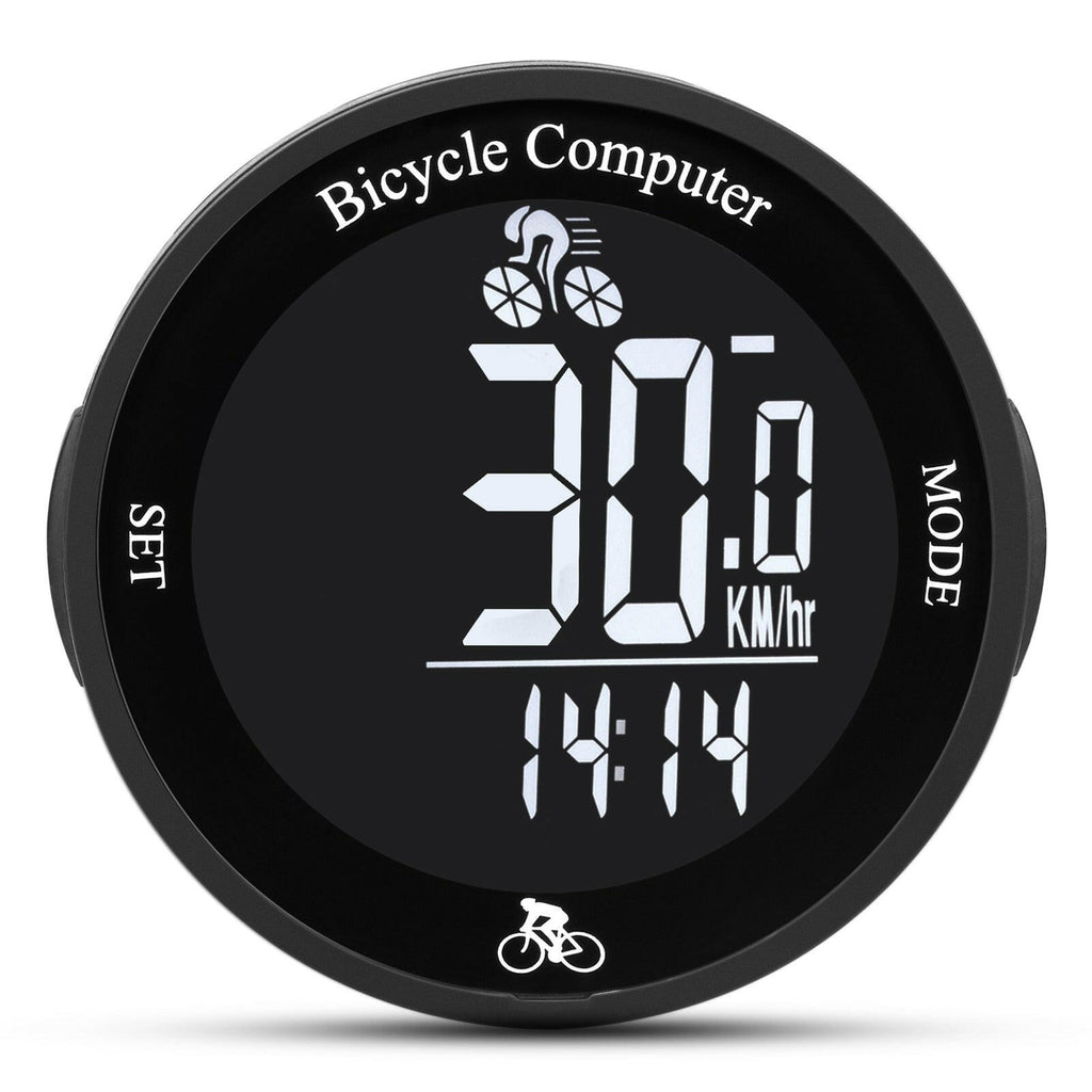 Wireless Bike Computer Waterproof Bicycle Odometer Multi Functional LCD Screen Mountain Bike Speedo Meter Cycling Speedometer-WAYBIKER