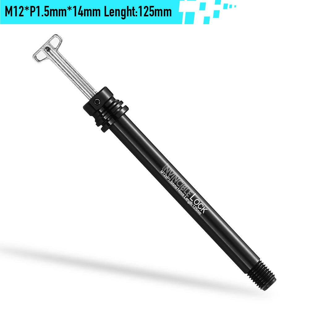 RYET MTB Built-In Lever Road Bike 12mm Thru Axle Front Fork Shaft Skewers Rear Hub 12x142 12x148 12x100 12x110 Cycling Parts