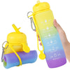 600ML Foldable Silicone Water Bottle Portable Retractable Sport Bottles Coffee Cup Outdoor Travel Collapsible Drinking Water Cup-WAYBIKER