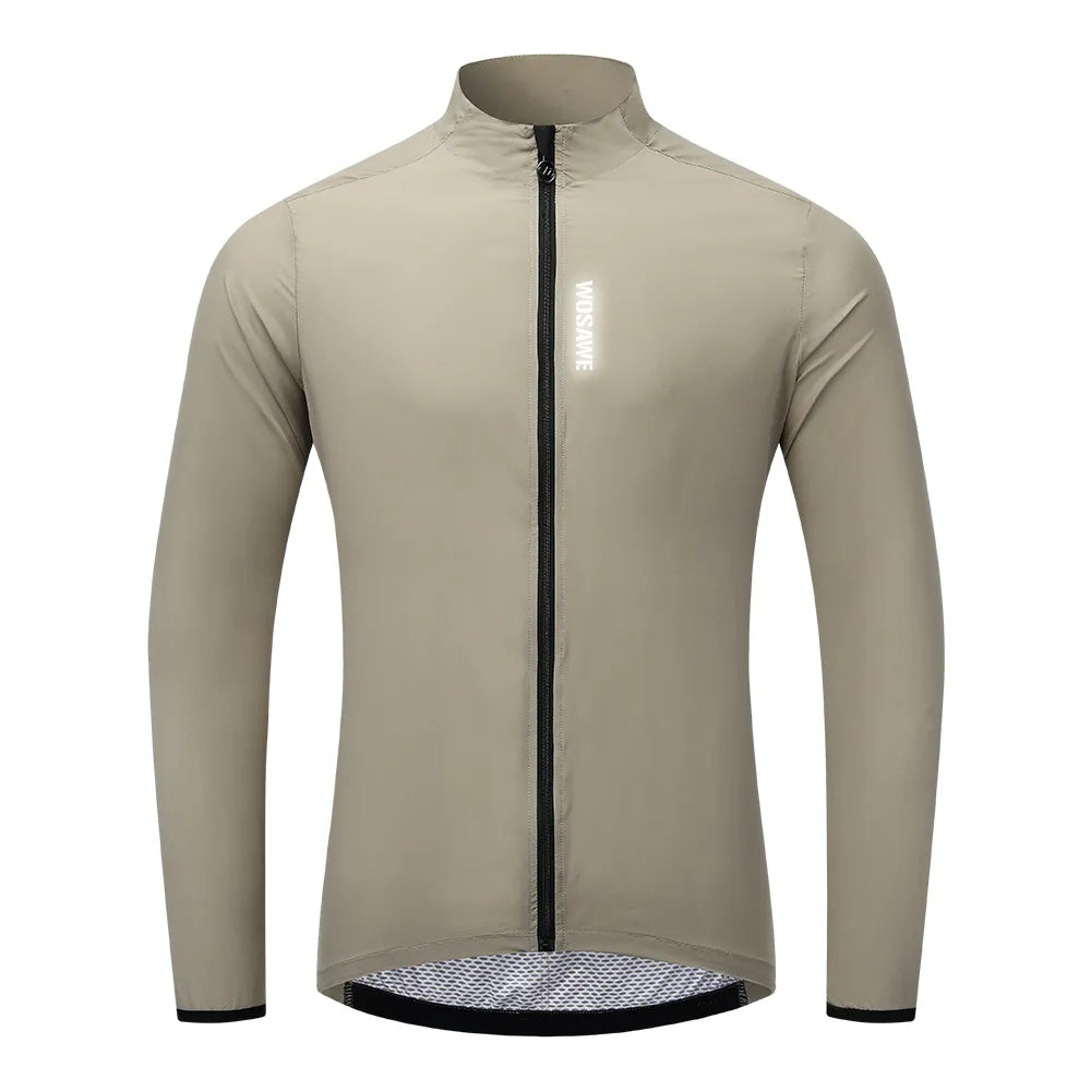 WOSAWE Men's Cycling Windbreaker Windproof Jacket Man Bicycle Jacket Ultralight Packable Road Bike Wind Jacket Vest Sleeveless-WAYBIKER