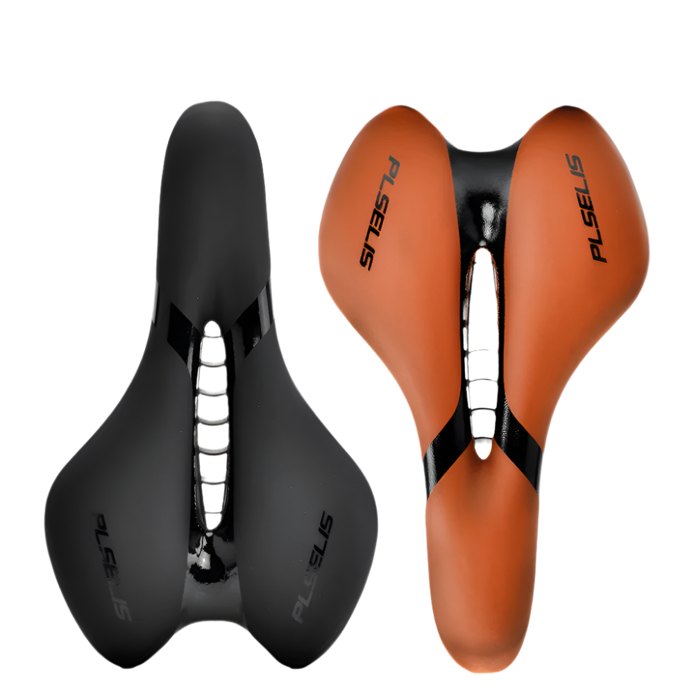 GOLDIX Bicycle Saddle PU Leather Surface Cycling Seat Comfortable Shockproof mountain Bike and Road bike Saddle-WAYBIKER