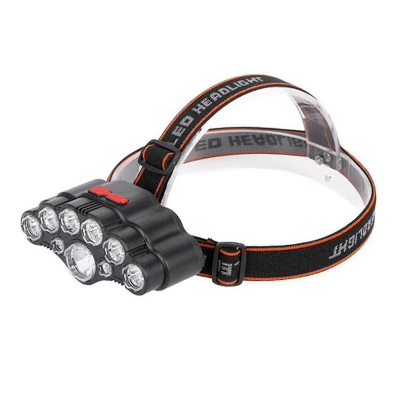 Led Headlamp Strong Light Outdoor Head Light Bright USB Recharge Fishing Headlight Long-Range Head-Mounted Mine Lamp Flashlight-WAYBIKER