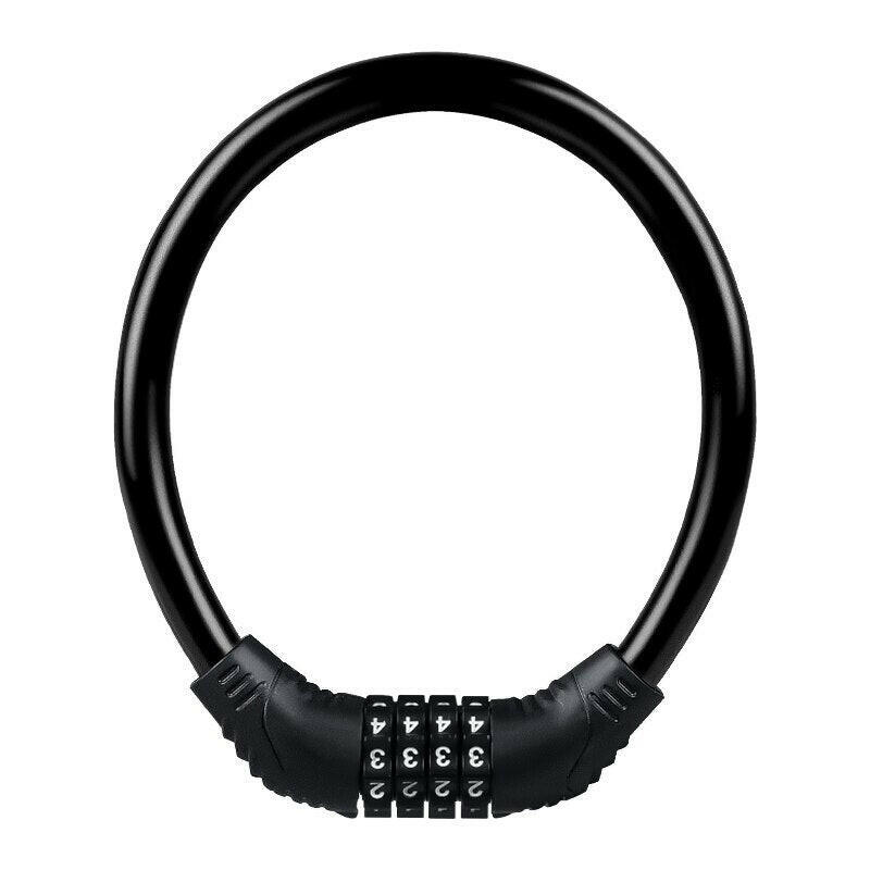 Bike Lock Mountain Bike Portable Security 4-digit Code Bike Lock for Bicycle Motorcycle Scooter